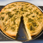 Focaccia after baking